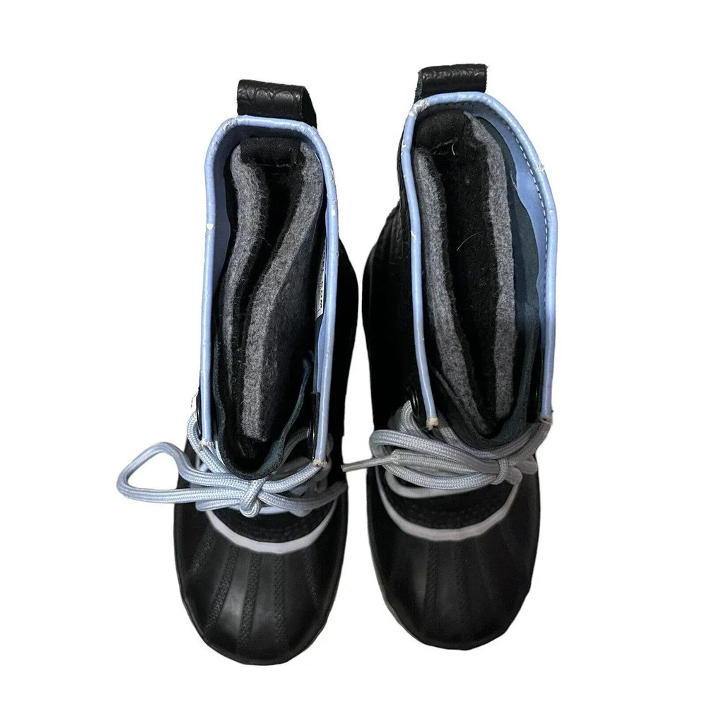 Sorel 1964 Premium Size 5 Pebbled‎ Winter Snow Boots Black Blue